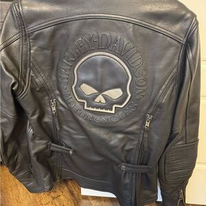 Harley-Davidson Black Leather Motorcycle Jacket